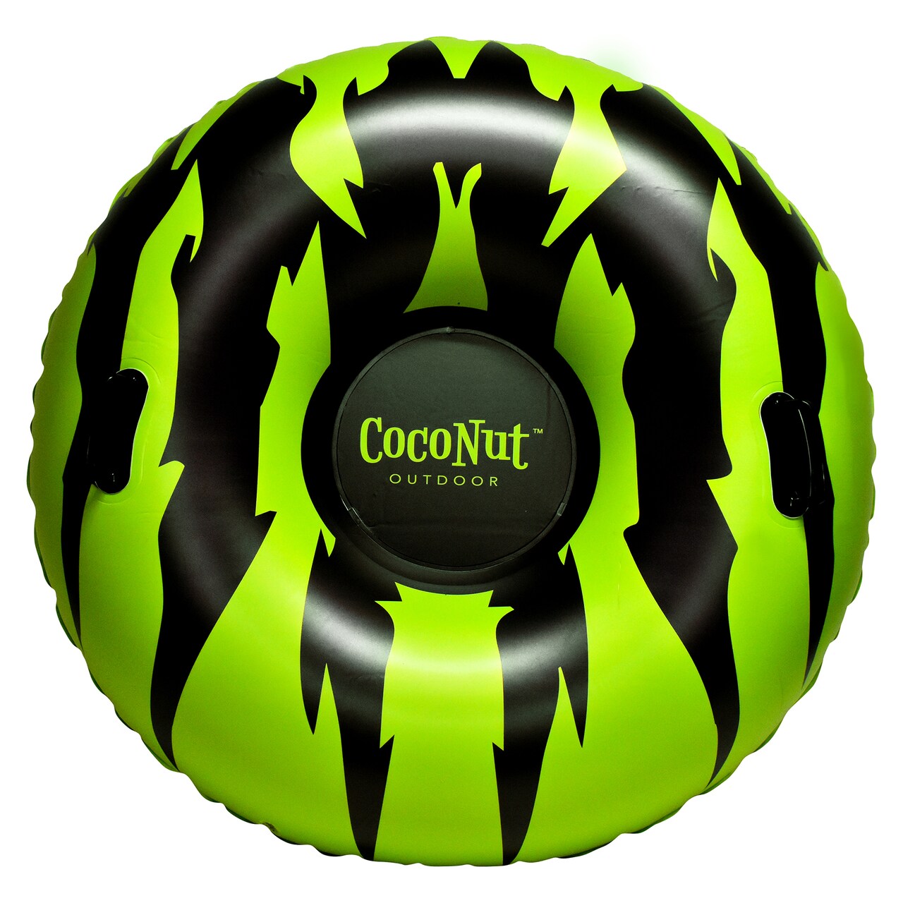 CocoNut Outdoor: Rip Claw Shredder - 48" Jumbo Snow Tube, Lime-Black Inflatable Ring, Cold Resistant PVC, Winter Sled, 200lb Cap, Kids-Teens-Adults 8+